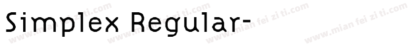 Simplex Regular字体转换